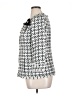 Peter Nygard 100% Acrylic Houndstooth Tweed Black White Blazer Size 14 - photo 5