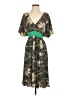 Maple Print Green Cocktail Dress Size XS - photo 1