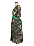 Maple Print Green Cocktail Dress Size XS - photo 5