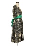 Maple Print Green Cocktail Dress Size XS - photo 4