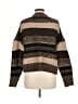 Aqua Stripes Brown Wool Pullover Sweater Size M - photo 2