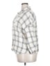 Korye 100% Cotton Checkered-gingham Ivory 3/4 Sleeve Button-Down Shirt Size 2X - photo 5