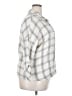Korye 100% Cotton Checkered-gingham Ivory 3/4 Sleeve Button-Down Shirt Size 2X - photo 4