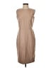 Ann Taylor 100% Polyester Solid Tan Casual Dress Size 4 - photo 1