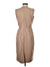 Ann Taylor 100% Polyester Solid Tan Casual Dress Size 4 - photo 2