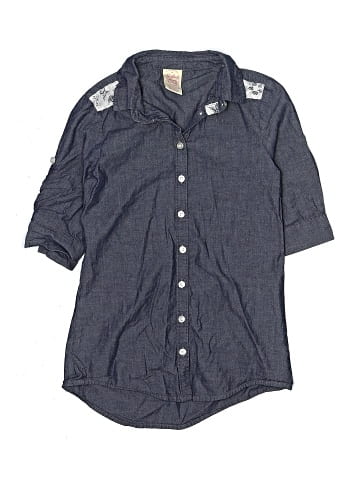 Faded Glory 3/4 Sleeve Button-Down Shirt (view 1)