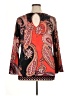 ECI Red 3/4 Sleeve Blouse Size 1X - photo 2