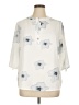 Emery Rose 100% Polyester Ivory 3/4 Sleeve Polo Size XL - photo 1