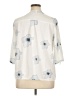 Emery Rose 100% Polyester Ivory 3/4 Sleeve Polo Size XL - photo 2