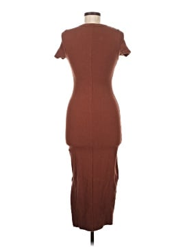 blue dress for baby girl Brown Cotton A-line Dress – The Svaya main image 1