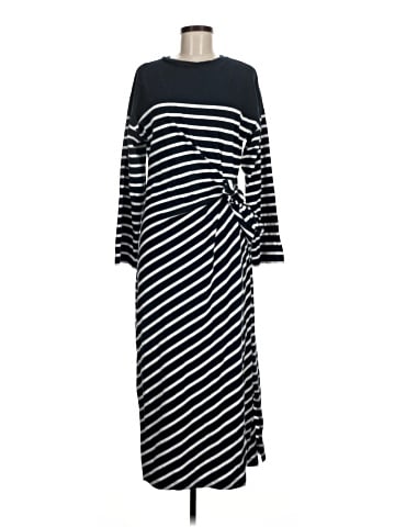 Madewell Side-Tie Knit Maxi Dress in Stripe (view 1)
