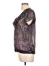 East5th 100% Polyester Purple Short Sleeve Blouse Size L - photo 5