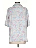 ASOS Design 100% Polyester Paisley Blue Short Sleeve Blouse Size 4 (tall) - photo 2