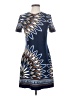 Tory Burch Graphic Blue Casual Dress Size S - photo 1
