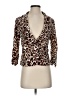 Crescent & Willough Animal Print Brown Blazer Size S - photo 1