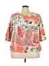 Choices Orange 3/4 Sleeve Blouse Size 3X - photo 1