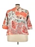 Choices Orange 3/4 Sleeve Blouse Size 3X - photo 2