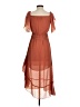 River Island 100% Polyester Brown Casual Dress Size UK 8 / US 4 - photo 2