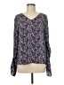 DKNY 100% Polyester Purple Long Sleeve Blouse Size M - photo 1