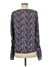 DKNY 100% Polyester Purple Long Sleeve Blouse Size M - photo 2