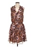 Evereve 100% Polyester Paisley Brown Casual Dress Size M - photo 1