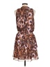 Evereve 100% Polyester Paisley Brown Casual Dress Size M - photo 2