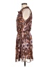 Evereve 100% Polyester Paisley Brown Casual Dress Size M - photo 5