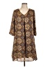 Bobeau 100% Polyester Paisley Brown Casual Dress Size L - photo 1