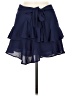 Express 100% Polyester Solid Blue Formal Skirt Size 6 - photo 1