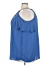 Torrid 100% Polyester Blue Sleeveless Blouse Size 3X Plus (3) - photo 5