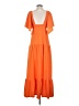 Assorted Brands 100% Polyester Orange Casual Dress Size XS - photo 2