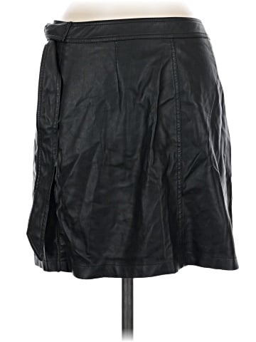 Topshop Faux Leather Skirt (view 2)