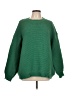 VICI 100% Polyester Solid Green Pullover Sweater Size L - photo 1