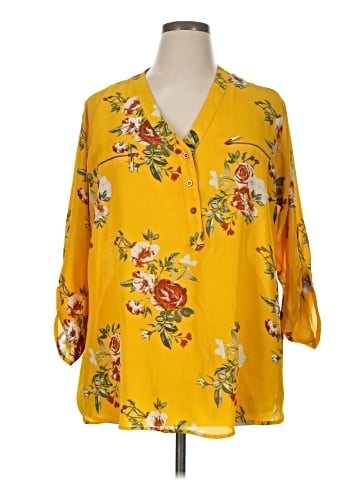 J for Justify 3/4 Sleeve Blouse (view 1)