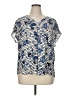 Torrid 100% Polyester Blue Short Sleeve Blouse Size 1X Plus (1) - photo 1