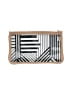 Twenty Four Seven Graphic Ivory Tan Clutch One size - photo 1