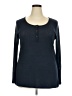 Simply Noelle 100% Polyester Blue Long Sleeve Top Size XXL - photo 1