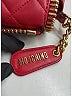 Moschino Red Leather Quilted Satchel One size - photo 8
