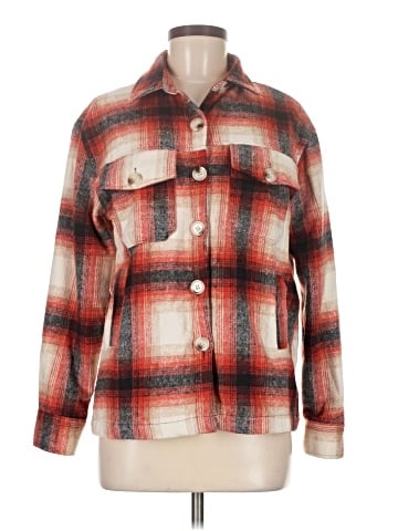 Kendall & Kylie Long Sleeve Button-Down Shirt (view 1)