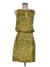 Tibi Animal Print Yellow Cocktail Dress Size 6 - photo 1