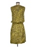 Tibi Animal Print Yellow Cocktail Dress Size 6 - photo 2