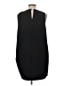 CUE 100% Polyester Black Sleeveless Blouse Size 10 - photo 2