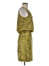 Tibi Animal Print Yellow Cocktail Dress Size 6 - photo 4