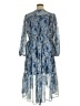 Joie 100% Polyester Paisley Blue Casual Dress Size XL - photo 2
