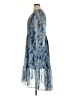 Joie 100% Polyester Paisley Blue Casual Dress Size XL - photo 5