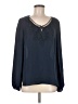 Elie Tahari 100% Polyester Blue Long Sleeve Blouse Size M - photo 1