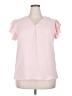 Blooming Jelly Pink Short Sleeve Blouse Size XXL - photo 1