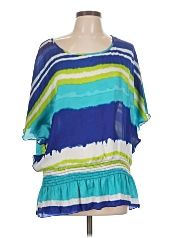 Signature by Larry Levine Short Sleeve Blouse (view 1)