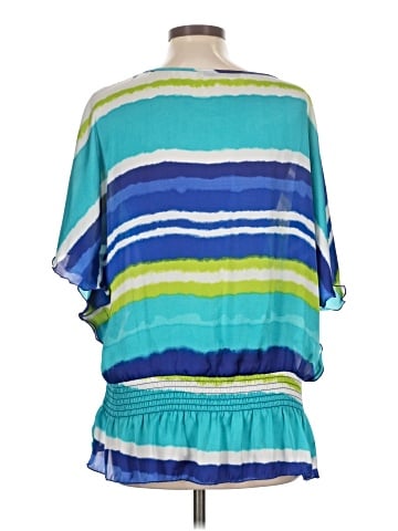Signature by Larry Levine Short Sleeve Blouse (view 2)