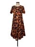 Lularoe Print Orange Casual Dress Size XS - photo 1